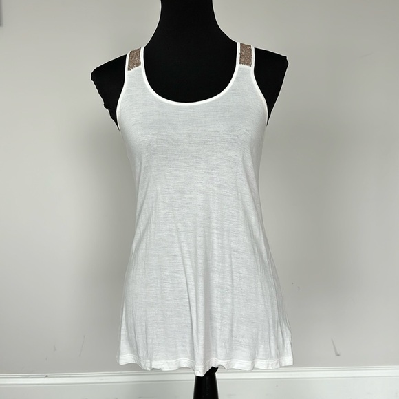 Old Navy Tank Top with Sequin Detail Sz SM - Picture 1 of 5